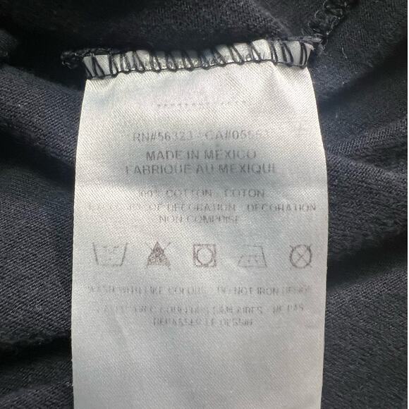 Nike Black Short Sleeve Just Do It Peace Sign T-Shirt, Size M - Picture 6 of 13